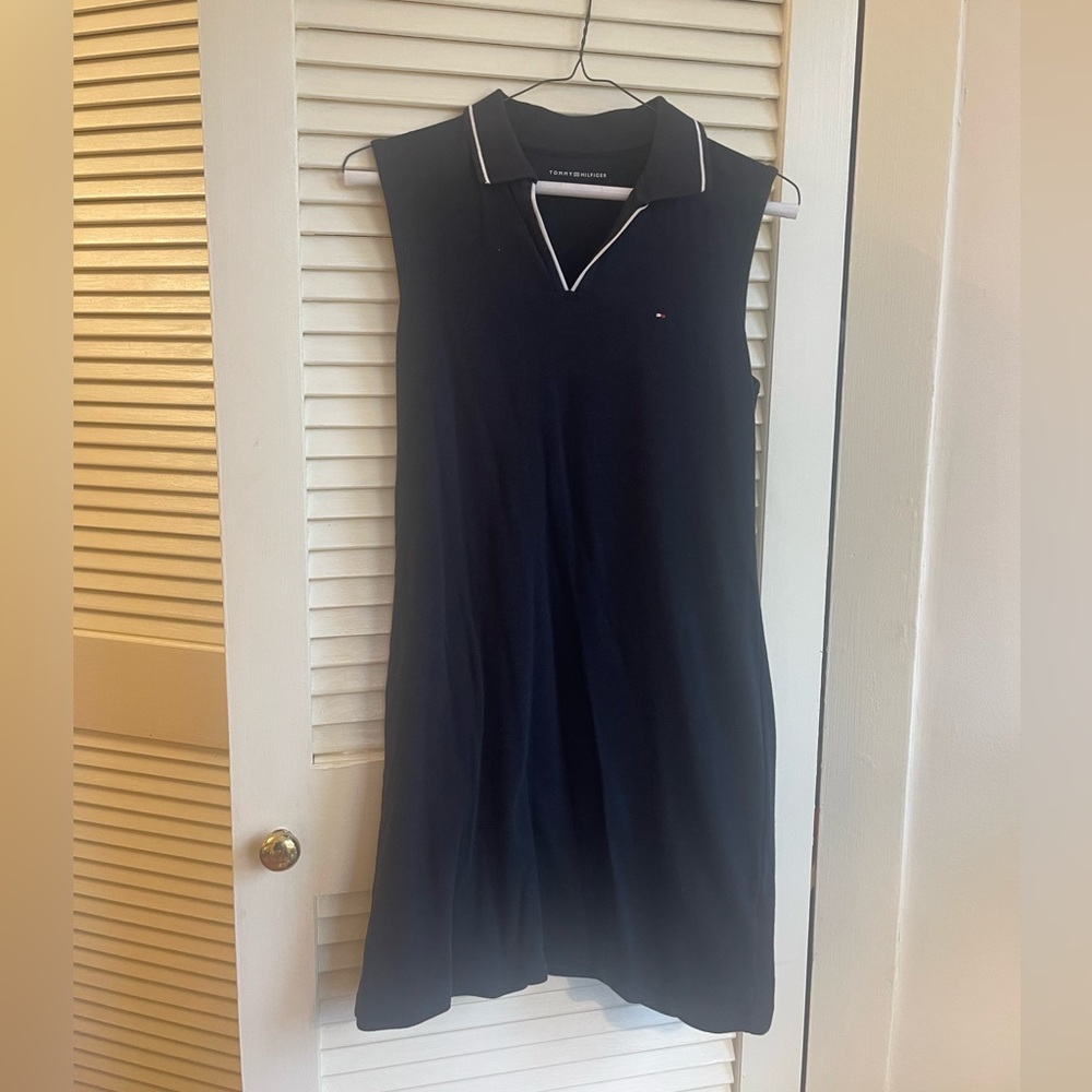Vintage Navy Tommy Hilfiger Cotton Exercise Dress